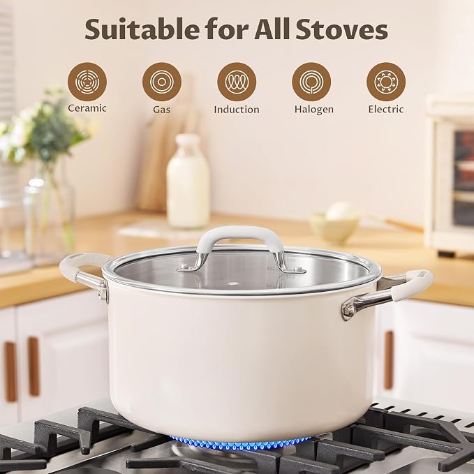 6 Quart Nonstick Stock Pot - Image 4