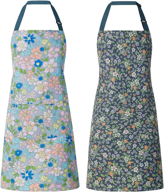 2 Pack Floral Apron for Women by ARBINSON