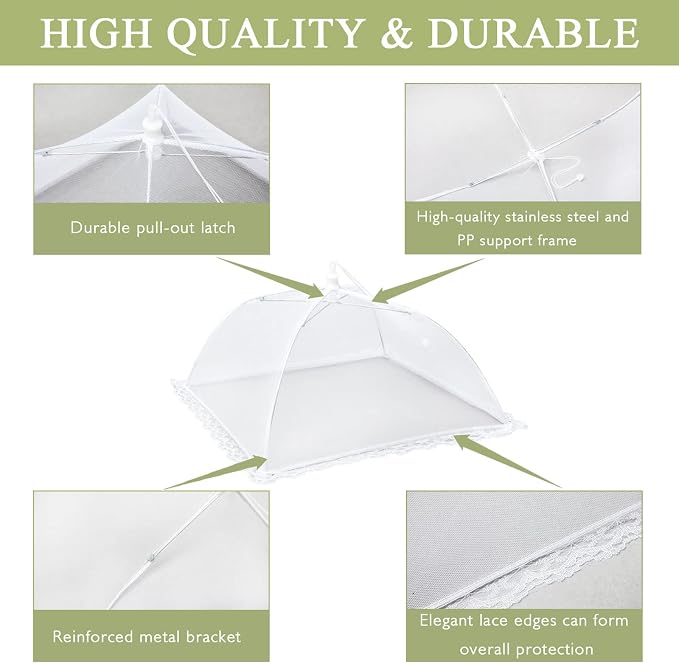 7Pack Various Size Pop-up Food Tents Food Covers - Image 2