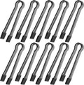 10 Pcs Plastic Buffet Serving Tongs, 6.3 Inches by Hmxpls