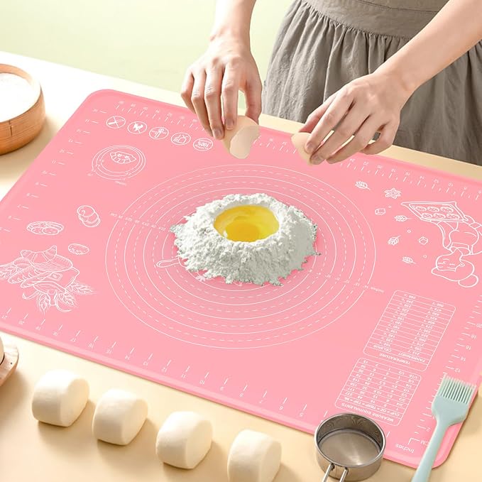 Silicone Pastry Mat 32" x 24" Extra Thick Non Stick Baking Mat by UltraKeno