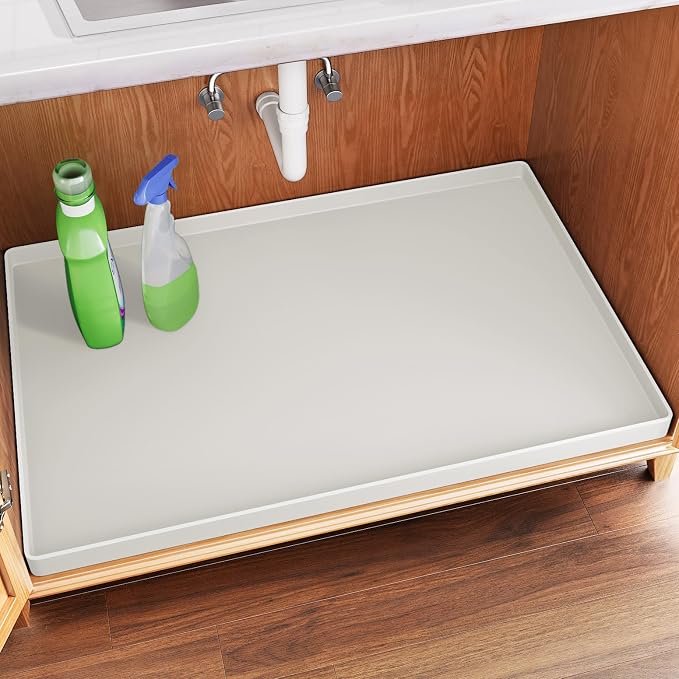 FLATO Waterproof Under Sink Mat 34" x 22" Shelf Liner by Unknown