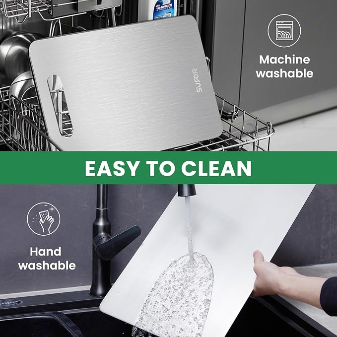 2 Pack Titanium Cutting Board, 100% Pure Titanium Cutting Boards - Image 5