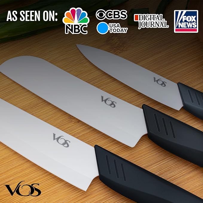 Vos Ceramic Knife Set in Elegant Gift Box, Ceramic Knives Set - Image 6