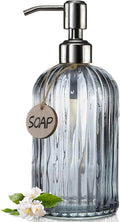 JASAI 18 Oz Vertical Stripes Kitchen Soap Dispenser by JASAIHOME
