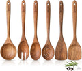Boxiki Kitchen Luxury Teak Wood Utensil Set by Boxikikitchen