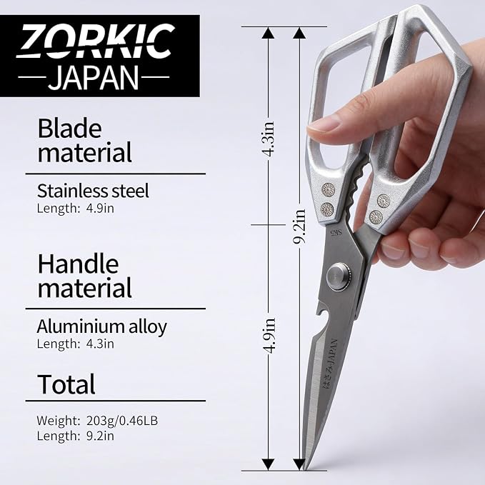 Kitchen Scissors Set 2PCS, Kitchen Shears Heavy Duty Poultry Shear Japan Meat - Image 5