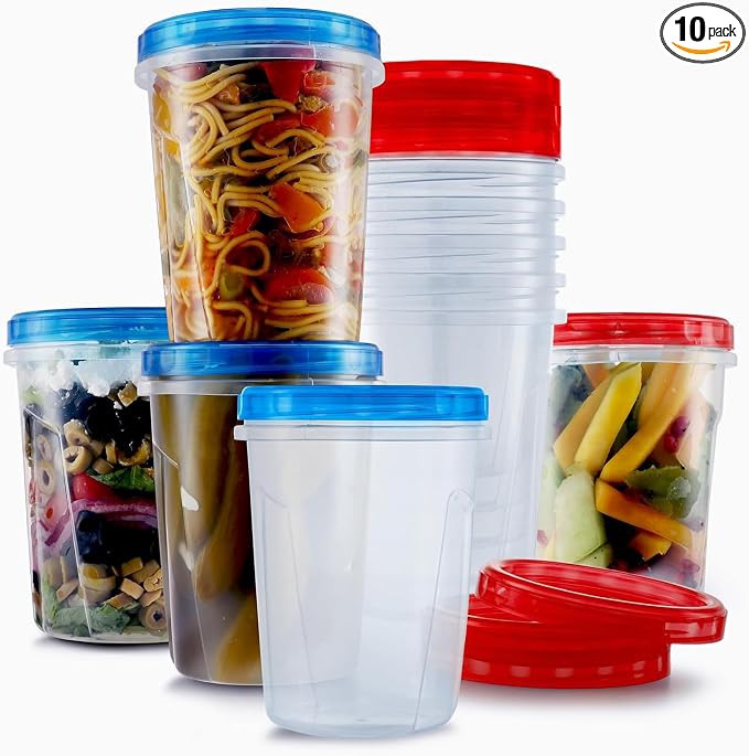 Tafura 10 Pack Leakproof Freezer Containers by Tafura