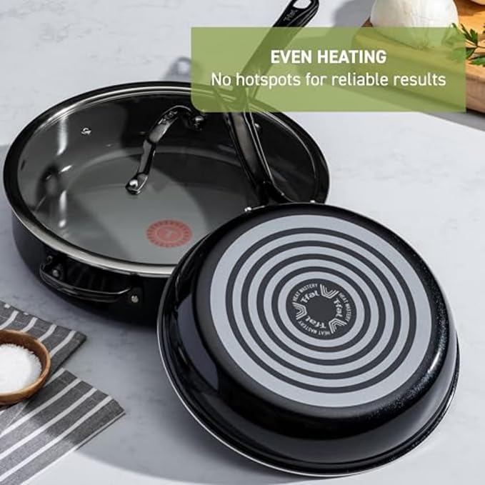 T-fal Preserve Ceramic, Non stick Cookware Set 13-Piece, Oven & Broiler Safe up - Image 7