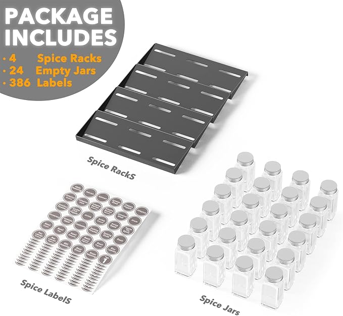 SpaceAid Spice Drawer Organizer - Image 5