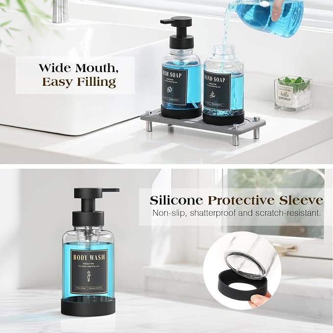 Luxspire Foaming Soap Dispenser, Non-Slip Hand Soap Dispenser - Image 4