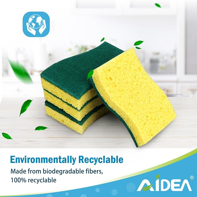 AIDEA Sponges Kitchen, Heavy Duty Scrub Sponge-24Count, Sponges - Image 7