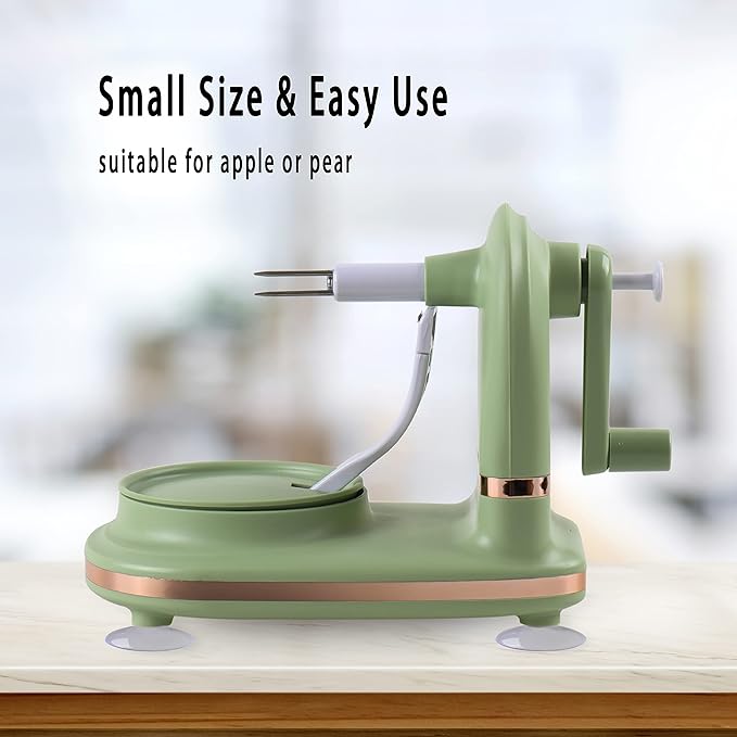 VEELAM Apple Peeler with 2 Blades Replacements, Apple Peeler Slicer & Corer - Image 2
