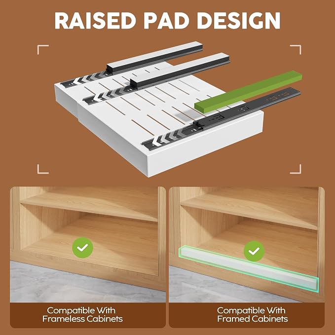 Seinloes 6Pack Expandable Pull Out Cabinet Organizer 21"Deep - Image 2