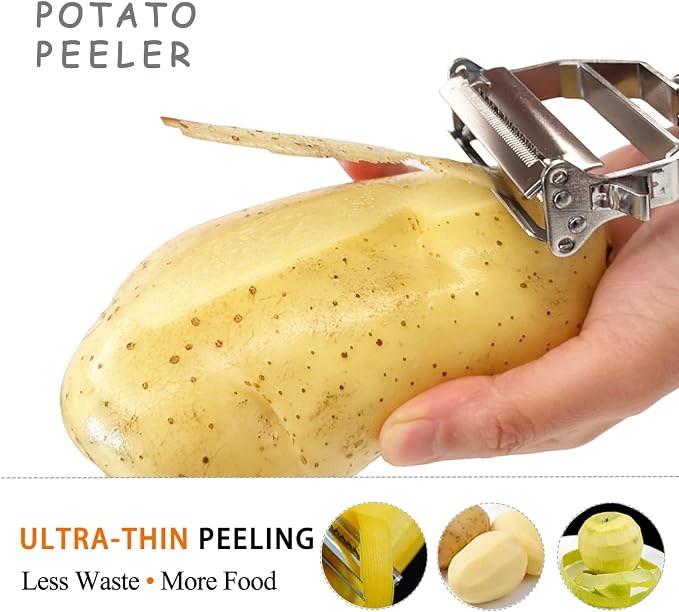 Sunkuka Potato Apple Vegetable Peeler Julienne Peeler - Image 3