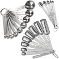 23 Pcs Stainless Steel Measuring Spoons Set by YUNNKEEY