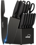Knife Set, 15 Pieces Kitchen Knife Set by Amorston