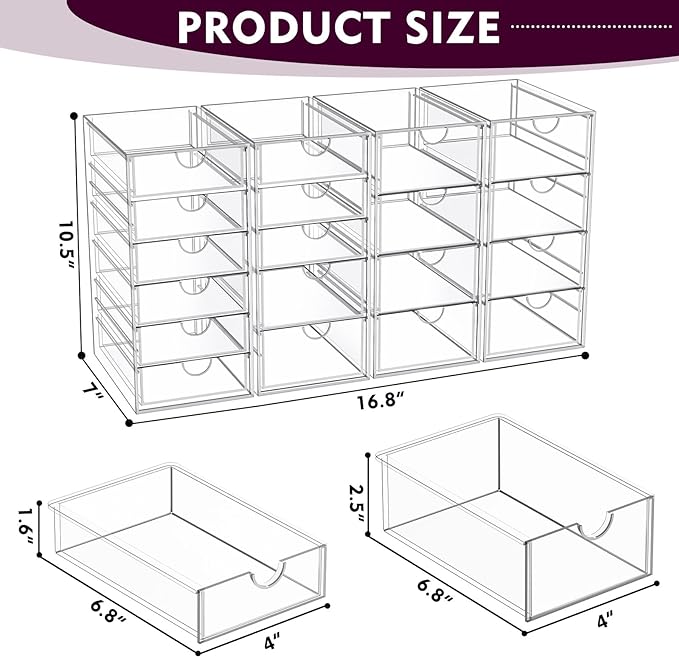 YFXCVSL Acrylic Makeup Organizer - Image 3