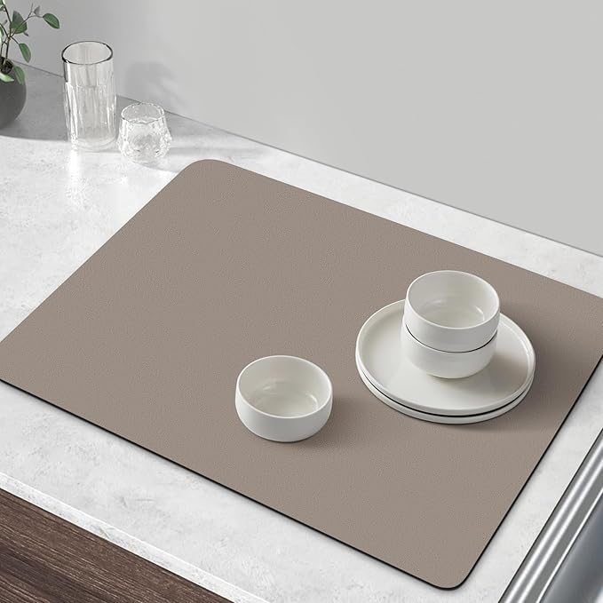 WISELIFE Coffee Mat Super Absorbent Dish Drying Mat Coffee Bar Accessories Match - Image 6