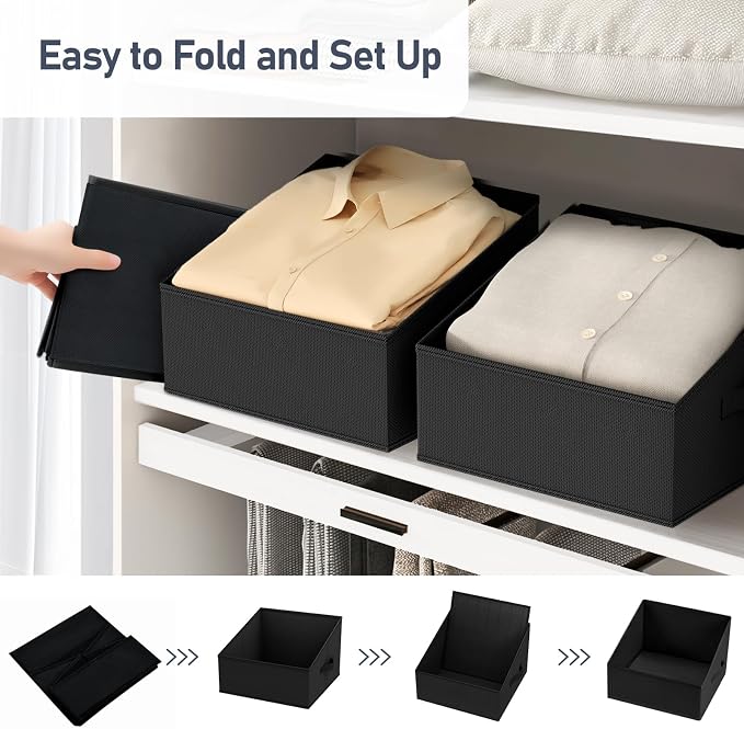 DIMJ Closet Storage Bins 10 Pack - Image 4