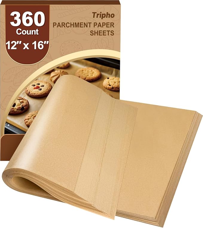 360 Count 12"x 16" Heavy Duty Parchment Paper Sheets by PremiumCookingPicks