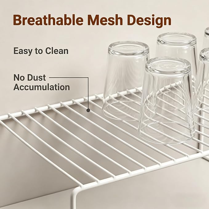 iPEGTOP Kitchen Cabinet Storage Shelf Rack - Image 5