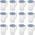 Sterilite 2 Quart Clear Round Plastic Pitcher, Dishwasher Proof by Sterilite