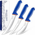 DRAGON RIOT 3 Pcs Butcher Knife Set, Stainless Steel Boning & Carving Knives by DRAGONRIOT