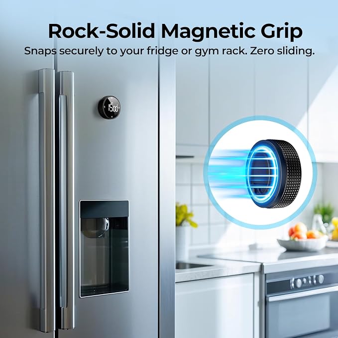 USB Rechargeable Magnetic Kitchen Timer - Image 3