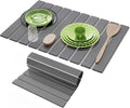 Stone Dish Drying Mats for Kitchen Counter, 23.6''x15.3'' Foldable Quick Dry by AEFLMHealth%C2%B7Home