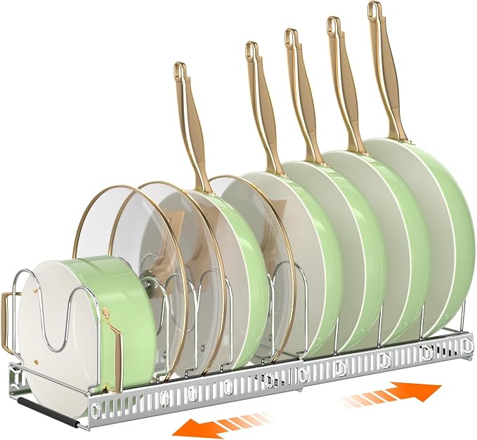MUDEELA Pots and Pans Organizer Rack by MUDEELA