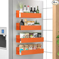 HuggieGems 4 Pack Magnetic Spice Storage Rack Organizer by HuggieGems
