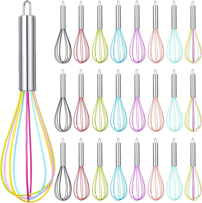 Domensi 24 Pcs 8 Inch Whisks Bulk by Domensi