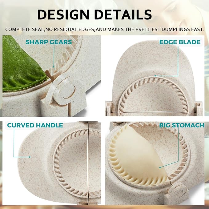 Empanada Maker Press, 6 Inch Extra Large Dumpling Maker Set - Image 4