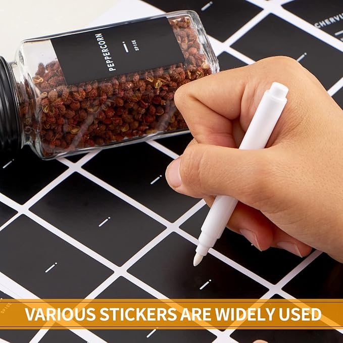 Skiileor 25 Pcs Spice Jars - Image 3