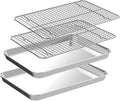 Small Baking Sheet with Rack Set, CEKEE Stainless Steel Small Baking Pan and by CEKEEBakingEasilyHappily