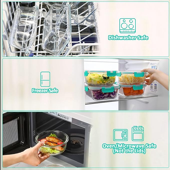 Glass Meal Prep Containers - Image 4