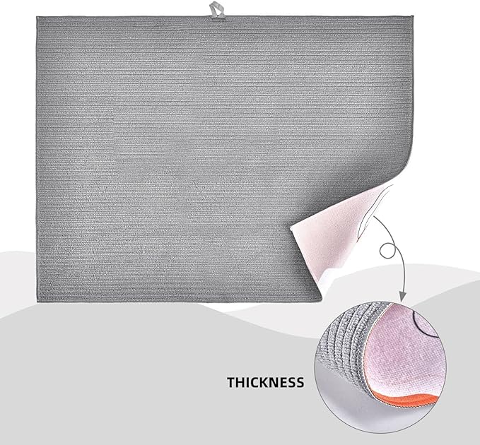 Mushroom Dish Drying Mat For Kitchen Microfiber Drying Mats Absorbent - Image 5