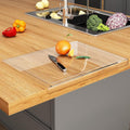JJL Acrylic Cutting Board with Counter Lip, 24 x 18 Inches, Food-Grade by Unknown