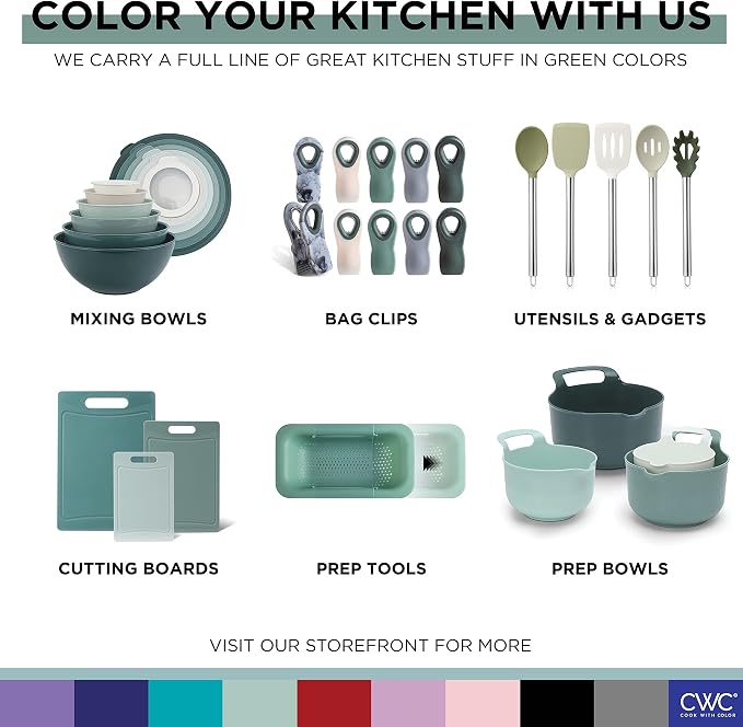 COOK WITH COLOR Non-Slip Cutting Board Set – Kitchen Essentials with Easy Grip - Image 8