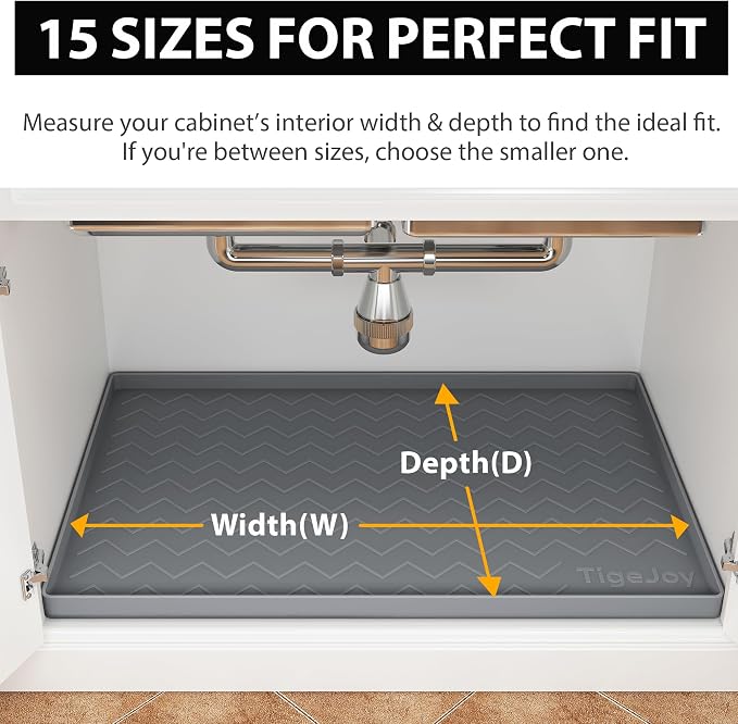 TigeJoy 22" x 19" Under Sink Mats - Image 2