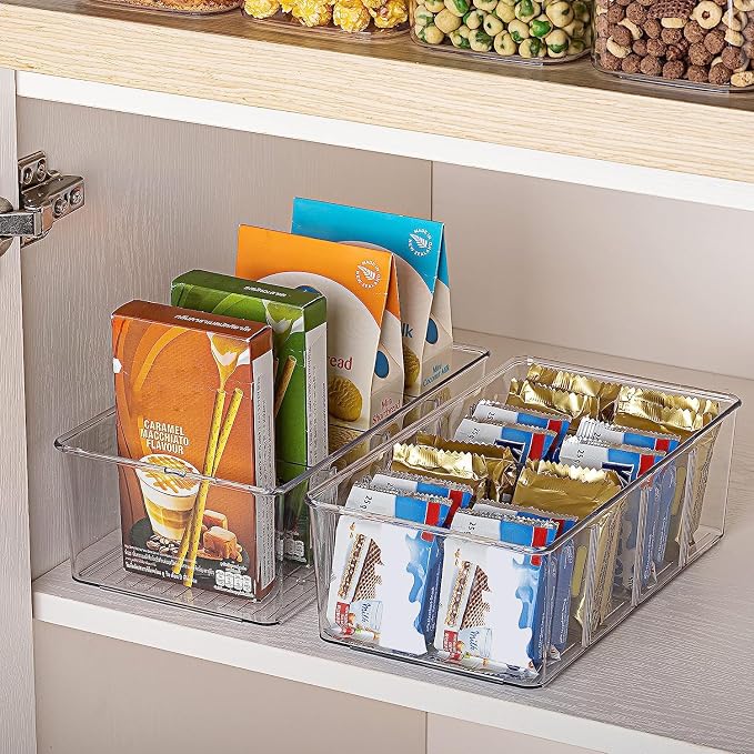 Vtopmart 4 Pack Food Storage Organizer Bins, Cabinet Organization and Storage - Image 6