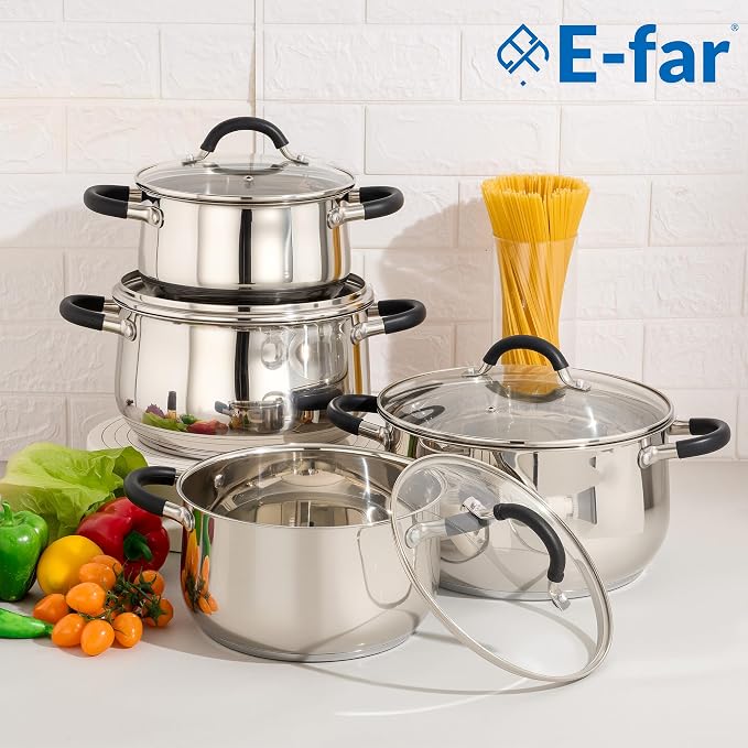 E-far 5Qt Stainless Steel Pot, Stock Pot - Image 7