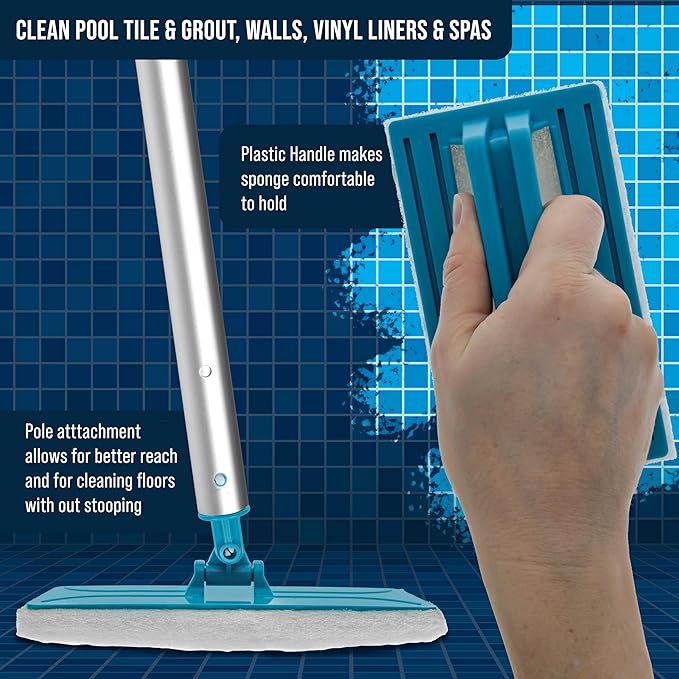 U.S. Pool Supply Hand-Held and Pool Pole Attachment Scrub Brushes - Image 5