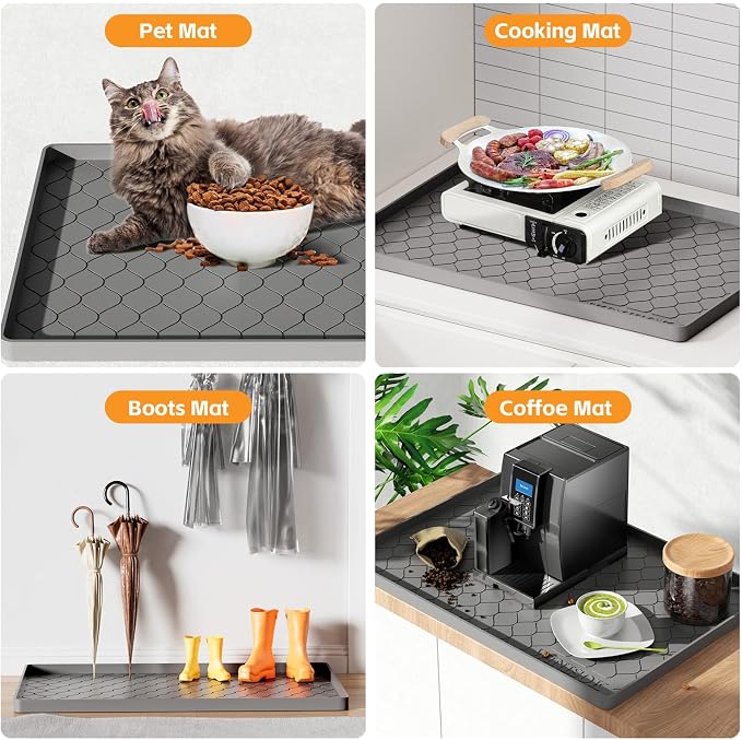 Winisok Silicone Under Sink Mat 37" x 22", kitchen Essentials and Gadgets - Image 5
