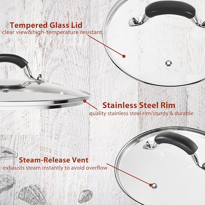 10.25 Inch Tempered Glass Lid Compatible - Image 3