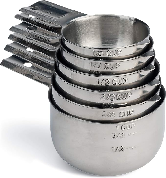 Hudson Essentials Stainless Steel Measuring Cups Set by HudsonEssentials