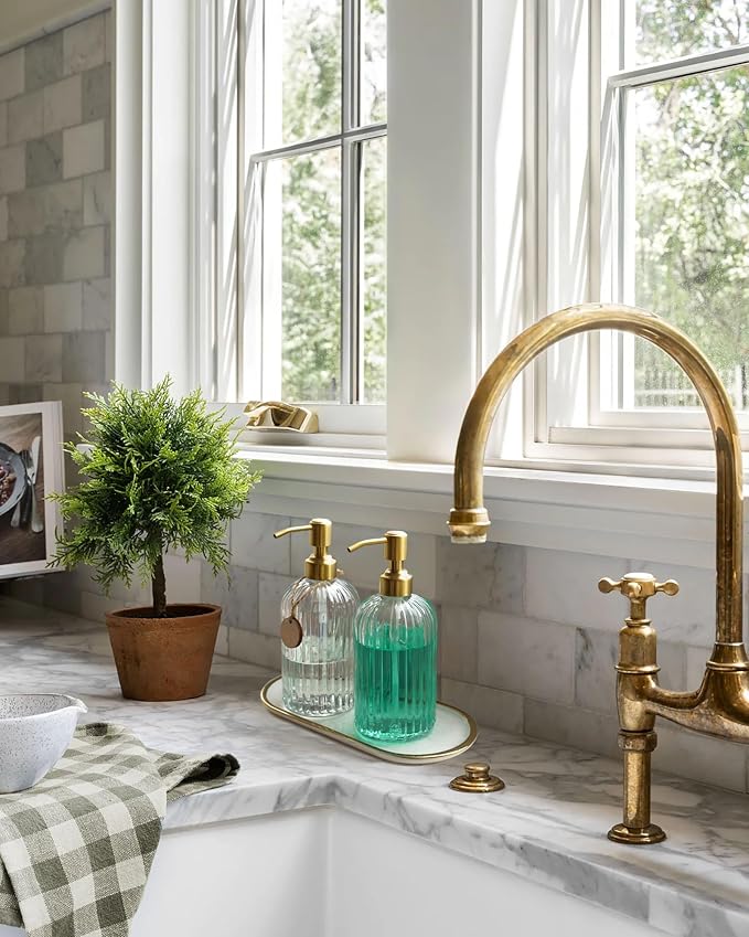 JASAI 18Oz Glass Soap Dispenser - Image 4