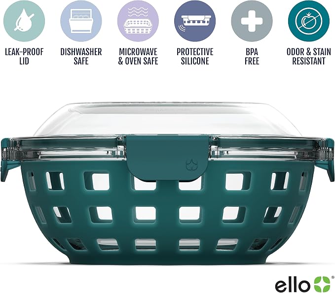 Ello Duraglass Meal Prep Container- Glass Food Storage Container - Image 3