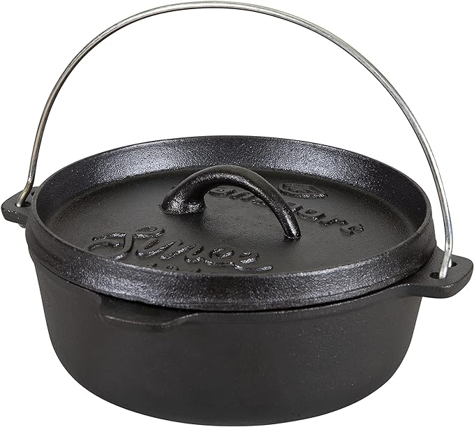 Stansport Pre-Seasoned Cast Iron Dutch Oven by Stansport